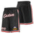 Custom Black White-Red Personalized Basketball Shorts