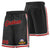 Custom Black Red-White Personalized Basketball Shorts