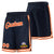 Custom Black Orange-White Personalized Basketball Shorts