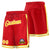 Custom Red Yellow-White Personalized Basketball Shorts