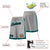 Custom Gray Black-Aqua Personalized Basketball Shorts