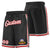 Custom Black White-Red Personalized Basketball Shorts