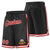 Custom Black Red-White Personalized Basketball Shorts