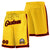 Custom Yellow Black-Red Personalized Basketball Shorts