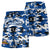 Custom Royal White Royal Camo Basketball Shorts