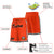 Custom Orange Black-White Sport Basketball Shorts