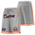 Custom Gray Orange-White Sport Basketball Shorts