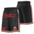 Custom Black Maroon-White Sport Basketball Shorts