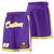 Custom Purple Gold02-White Sport Basketball Shorts