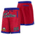 Custom Maroon Blue Personalized Basketball Shorts