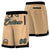 Custom Khaki Black Personalized Basketball Shorts