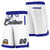 Custom White Blue Personalized Basketball Shorts