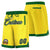 Custom Gold-2 Kelly Green Personalized Basketball Shorts