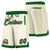 Custom Cream Kelly Green Personalized Basketball Shorts