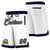 Custom White Navy Personalized Basketball Shorts