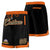 Custom Black Orange Personalized Basketball Shorts