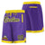 Custom Purple Gold-2 Personalized Basketball Shorts