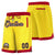 Custom Gold-2 Red Personalized Basketball Shorts