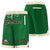 Custom Kelly Green Cream Personalized Basketball Shorts