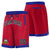 Custom Maroon Blue Personalized Basketball Shorts