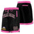 Custom Black Pink Personalized Basketball Shorts