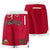 Custom Red White Personalized Basketball Shorts