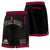 Custom Black Maroon Personalized Basketball Shorts