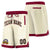 Custom Cream Maroon Personalized Basketball Shorts