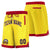 Custom Gold-2 Red Personalized Basketball Shorts