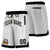 Custom Gray Black Personalized Basketball Shorts