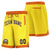 Custom Gold-2 Orange Personalized Basketball Shorts