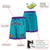 Custom Aqua Purple Personalized Basketball Shorts