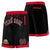 Custom Black Red Personalized Basketball Shorts