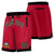 Custom Maroon Black Personalized Basketball Shorts