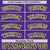 Custom Purple Gold-2 Personalized Basketball Shorts