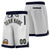 Custom Gray Navy Personalized Basketball Shorts