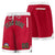 Custom Red White Personalized Basketball Shorts