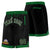 Custom Black Kelly Green Personalized Basketball Shorts