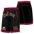 Custom Black Maroon Personalized Basketball Shorts