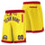 Custom Gold-2 Red Personalized Basketball Shorts