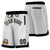 Custom Gray Black Personalized Basketball Shorts