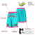 Custom Aqua Pink Personalized Basketball Shorts