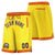 Custom Gold-2 Orange Personalized Basketball Shorts