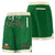 Custom Kelly Green Cream Personalized Basketball Shorts