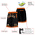 Custom Black Orange Personalized Basketball Shorts