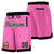 Custom Pink Black Personalized Basketball Shorts