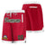 Custom Red White Personalized Basketball Shorts