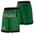 Custom Kelly Green Black Personalized Basketball Shorts