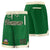 Custom Kelly Green Cream Personalized Basketball Shorts