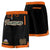 Custom Black Orange Personalized Basketball Shorts